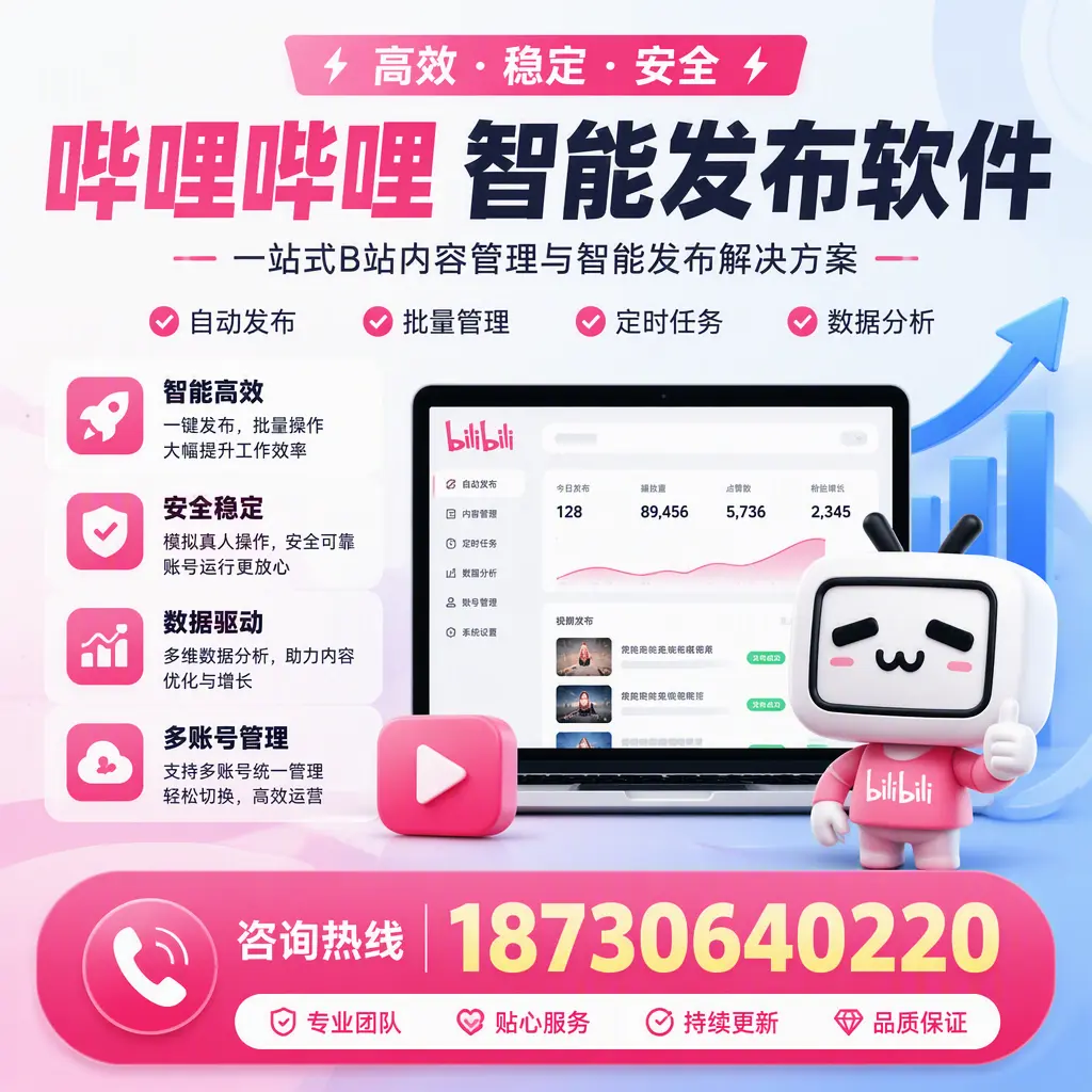 哔哩哔哩智能发布软件适用场景分析:在 马鞍山 的最佳实践