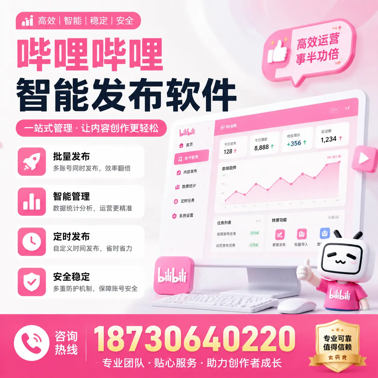 如何评估哔哩哔哩智能发布软件的ROI？马鞍山 企业必读